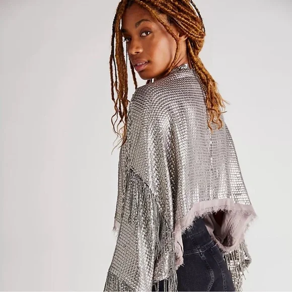 NWOT-  NEW…. Free people sequin jacket - Picture 4 of 4